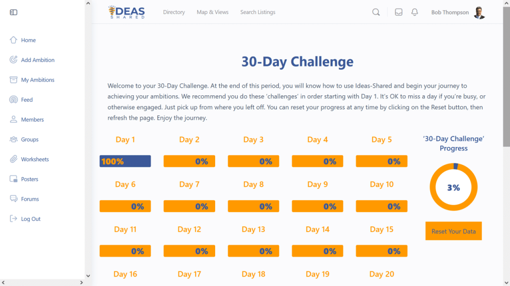30 Day Challenge Member Home