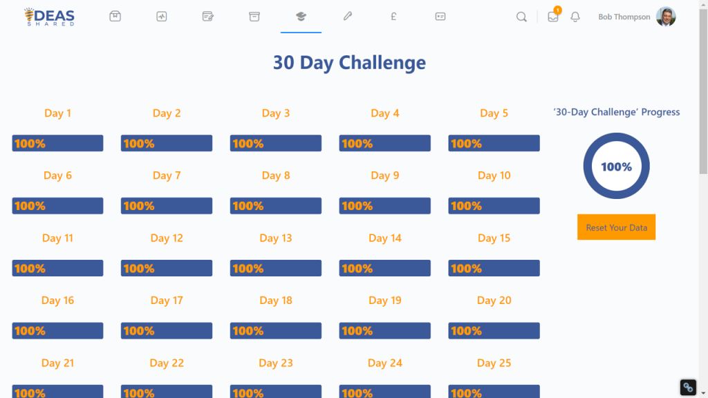 30 Day Challenge Home Page image