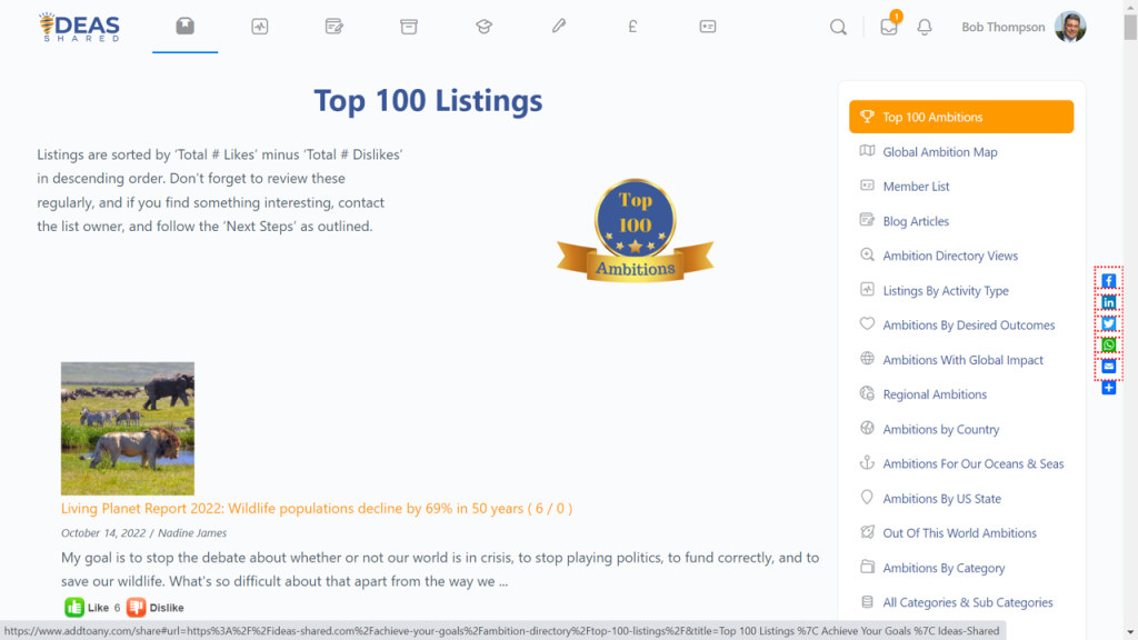 Top100 Listings