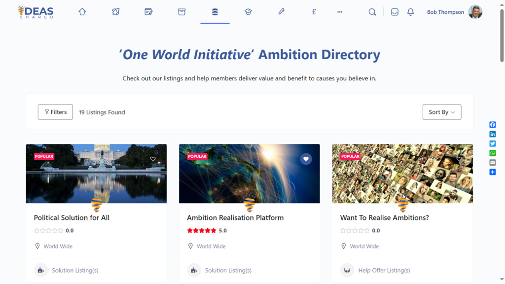 Ambition Directory page as at 9 June 24