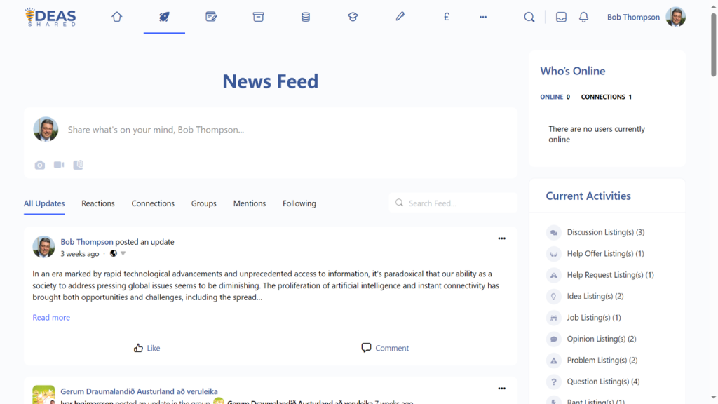 News Feed page as at 11 June 24