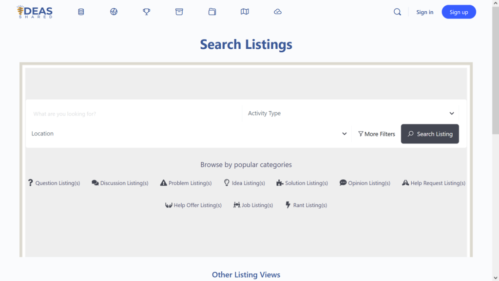 Search Listings page as at 11 June 24