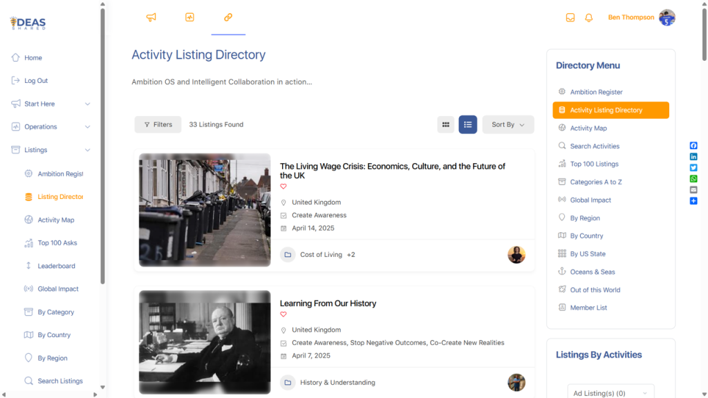 Listing Directory as at 15 March 2025