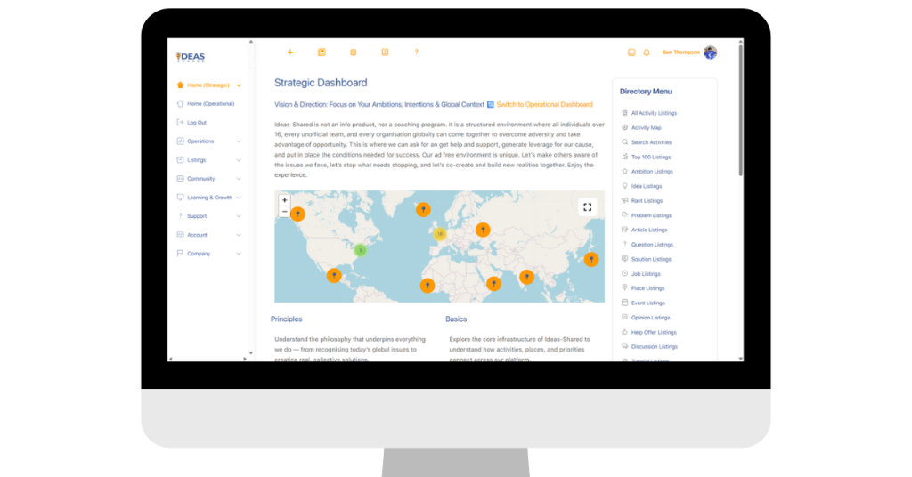 Ideas-Shared Strategic Dashboard image